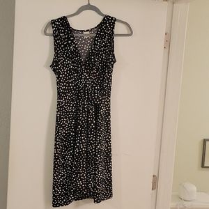 Polka dot wrap dress